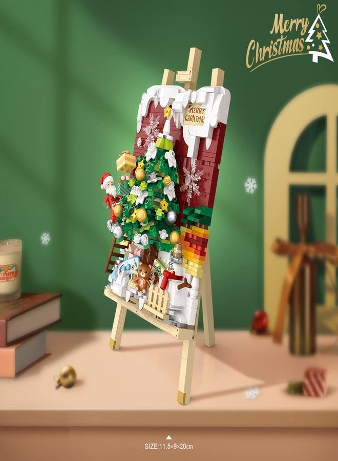 MEIEST Mini Building Blocks Christmas 3D Painting Model Set,Creative DIY Simulation Particle Stereograph Collection Construction Building Bricks Toy,Home Decor,14+(Christmas Tree) - Image 3